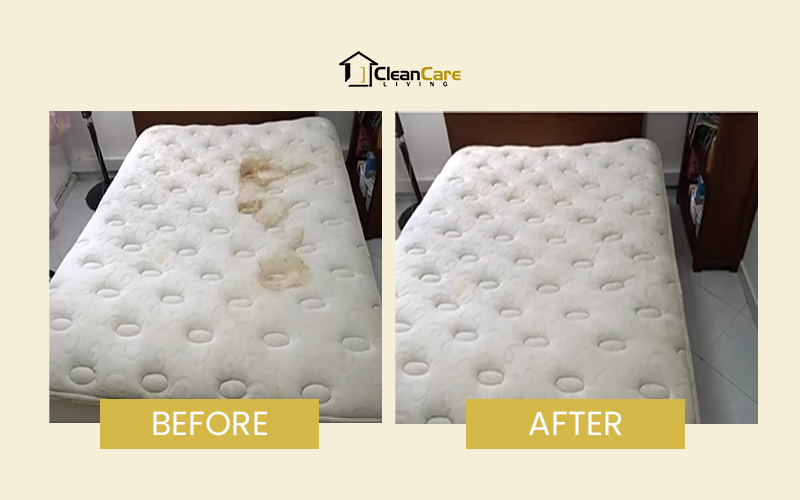 Clean mattress after the mattress cleaning services in Singapore