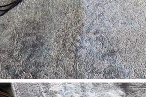 carpet cleaning before and after image