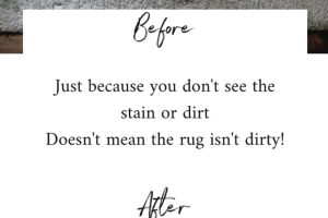 A rug's before and after cleaning images